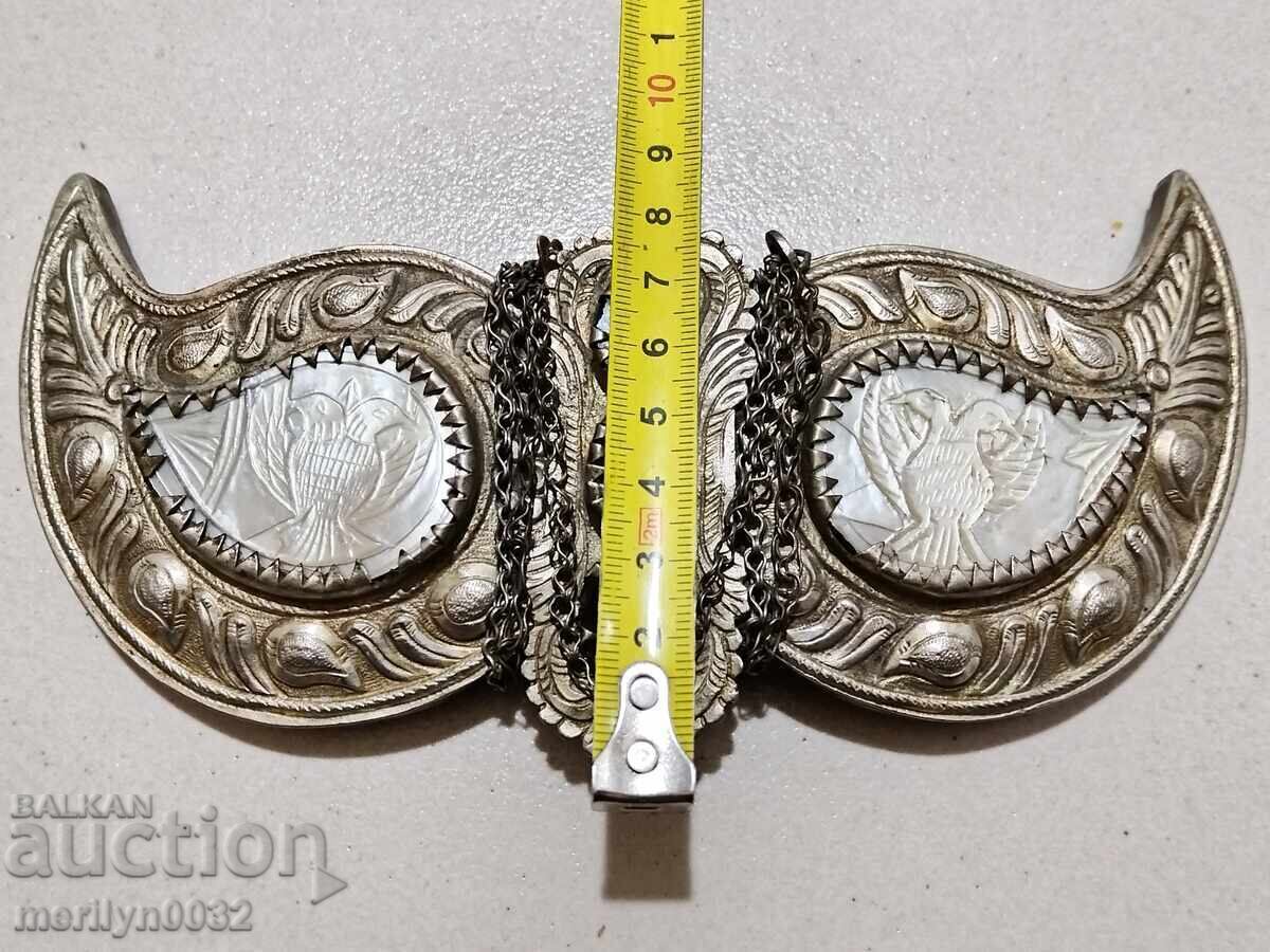 Mid 19th century silver pafts with mother-of-pearl in pafta jewelry - 5 Mid 19th century silver pafts with mother-of-pearl in pafta jewelry - 5