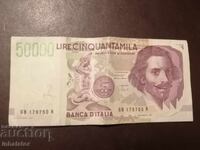 50000 lire Italy 1992