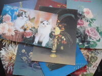 Old Russian greeting cards, 10 pieces