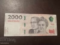 2000 pesos Argentina 2023