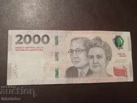 2000 pesos Argentina 2023