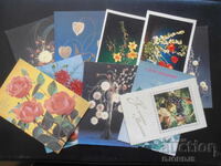 Old Russian greeting cards, 10 pieces