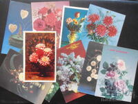 Old Russian greeting cards, 10 pieces