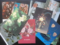 Old Russian greeting cards, 10 pieces