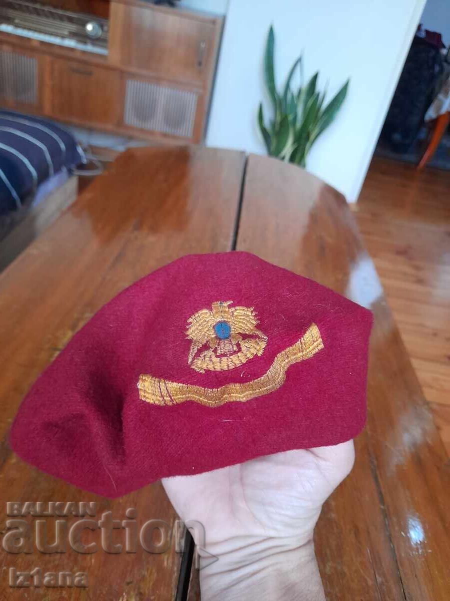 Delivery of Old military beret, hat
