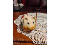 PIGGY BOX -CERAMIC --UNIQUE --HAND PAINTING --UNIQUE