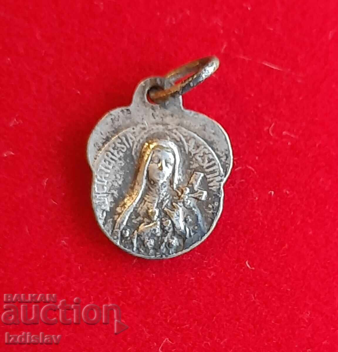 Religious French medallion, pendant St. Teresa Religious French medallion, pendant St. Teresa