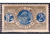 France/St.Pierre&Miouelon-1909-Regular- local fisherman,MLH