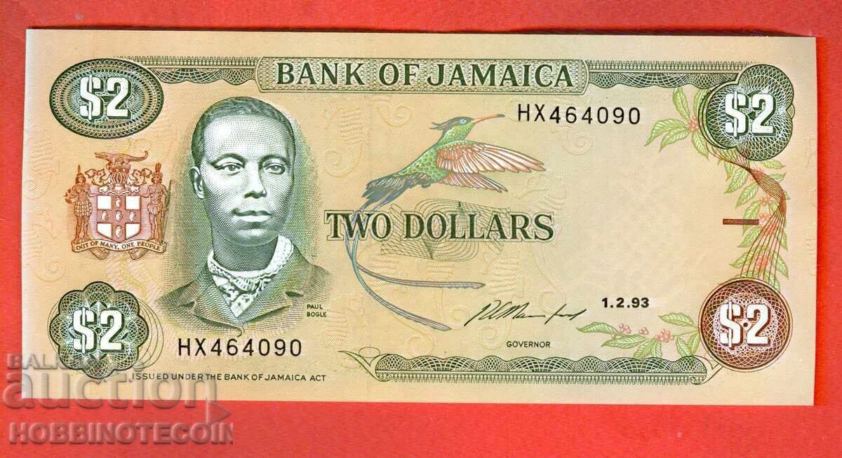 JAMAICA JAMAICA 2 $ issue - 1993 NEW UNC JAMAICA JAMAICA 2 $ issue - 1993 NEW UNC