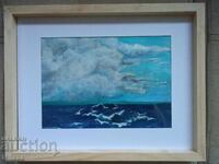 Оригинален акварел с подпис