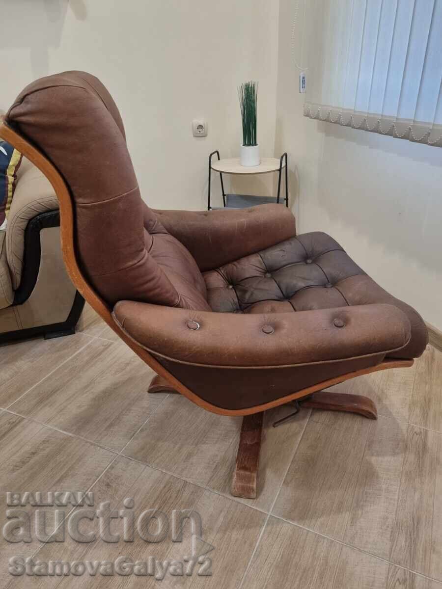 Υπέροχη κομψή σουηδική πολυθρόνα αντίκα - 6