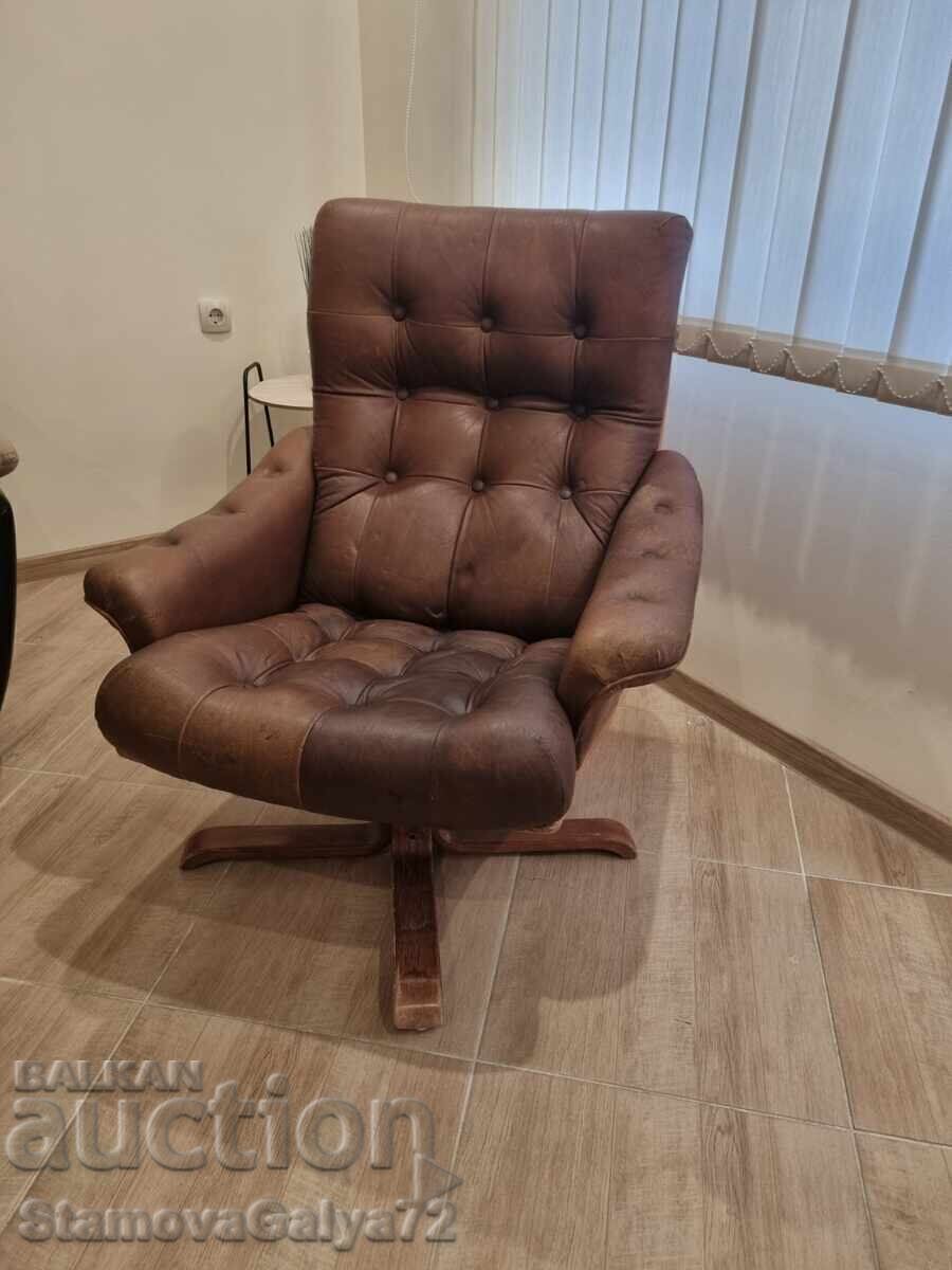 Υπέροχη κομψή σουηδική πολυθρόνα αντίκα - 7