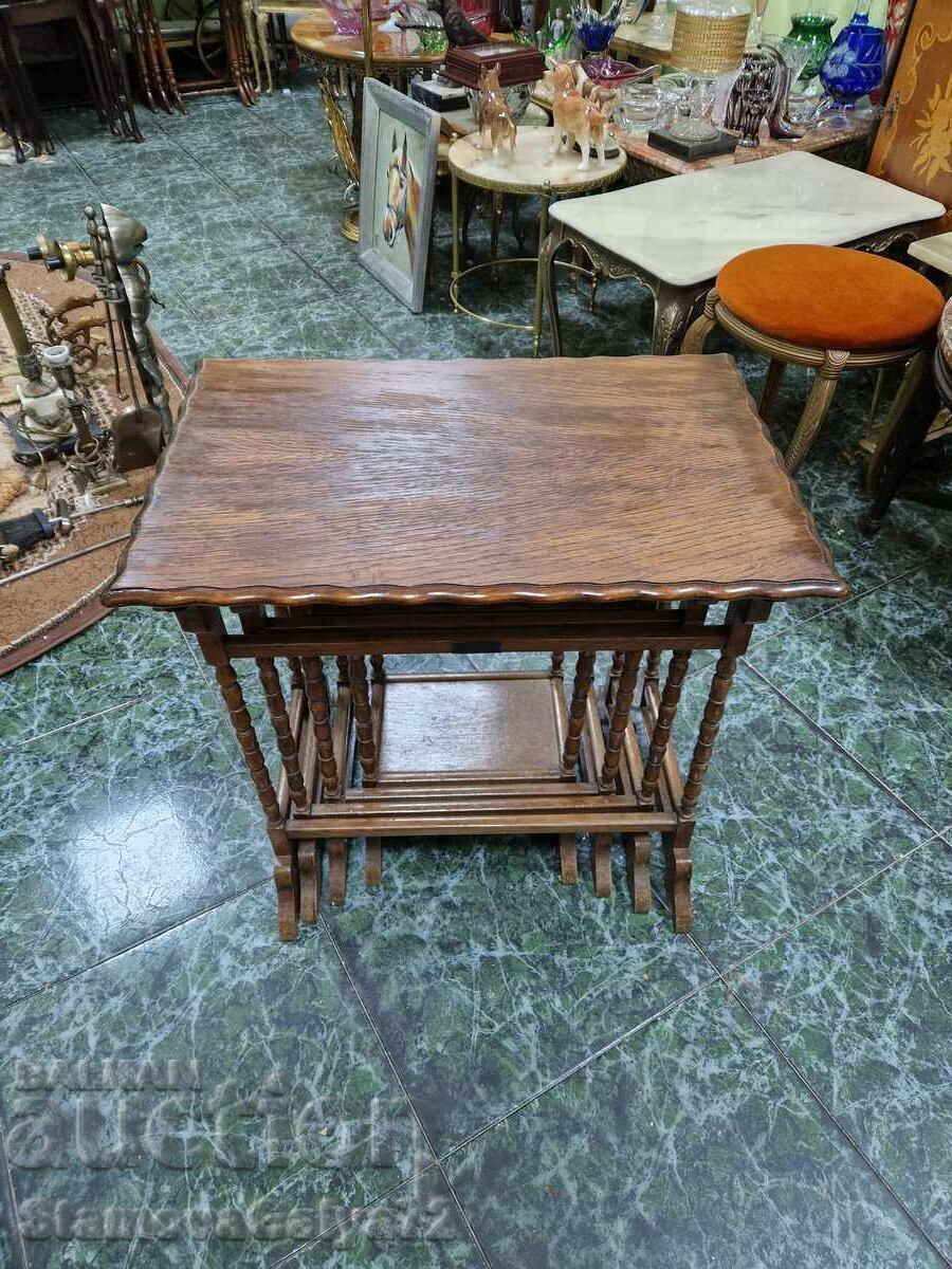 Beautiful set of 4 antique branded coffee tables - 7 Beautiful set of 4 antique branded coffee tables - 7