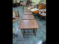 Beautiful set of 4 antique branded coffee tables