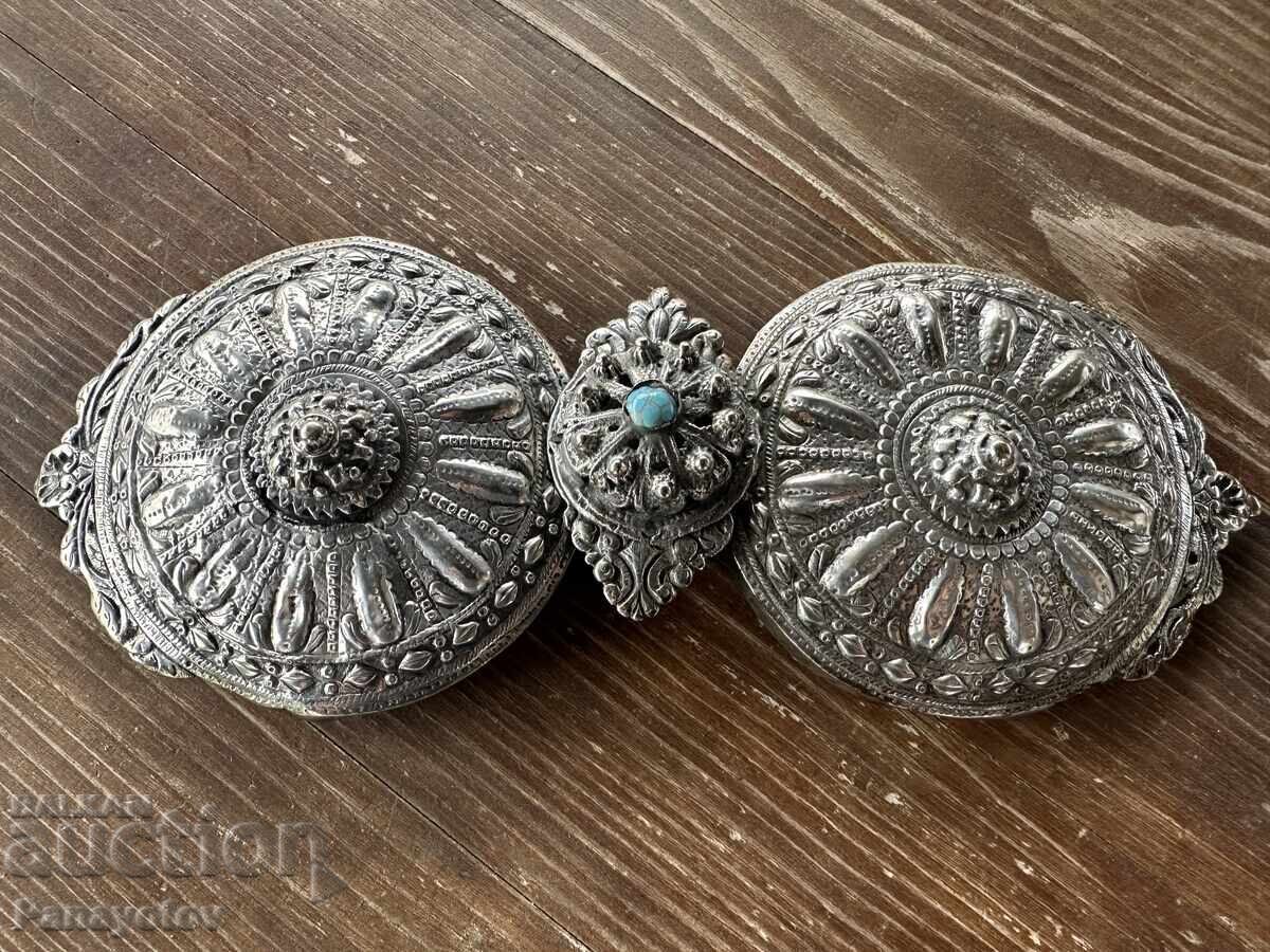 RARE TURKISH SILVER ROUND JEWELRY WITH PAFTI PAFTA MOTIF with price 1195.00 BGN | € 610.99 RARE TURKISH SILVER ROUND JEWELRY WITH PAFTI PAFTA MOTIF with price 1195.00 BGN | € 610.99