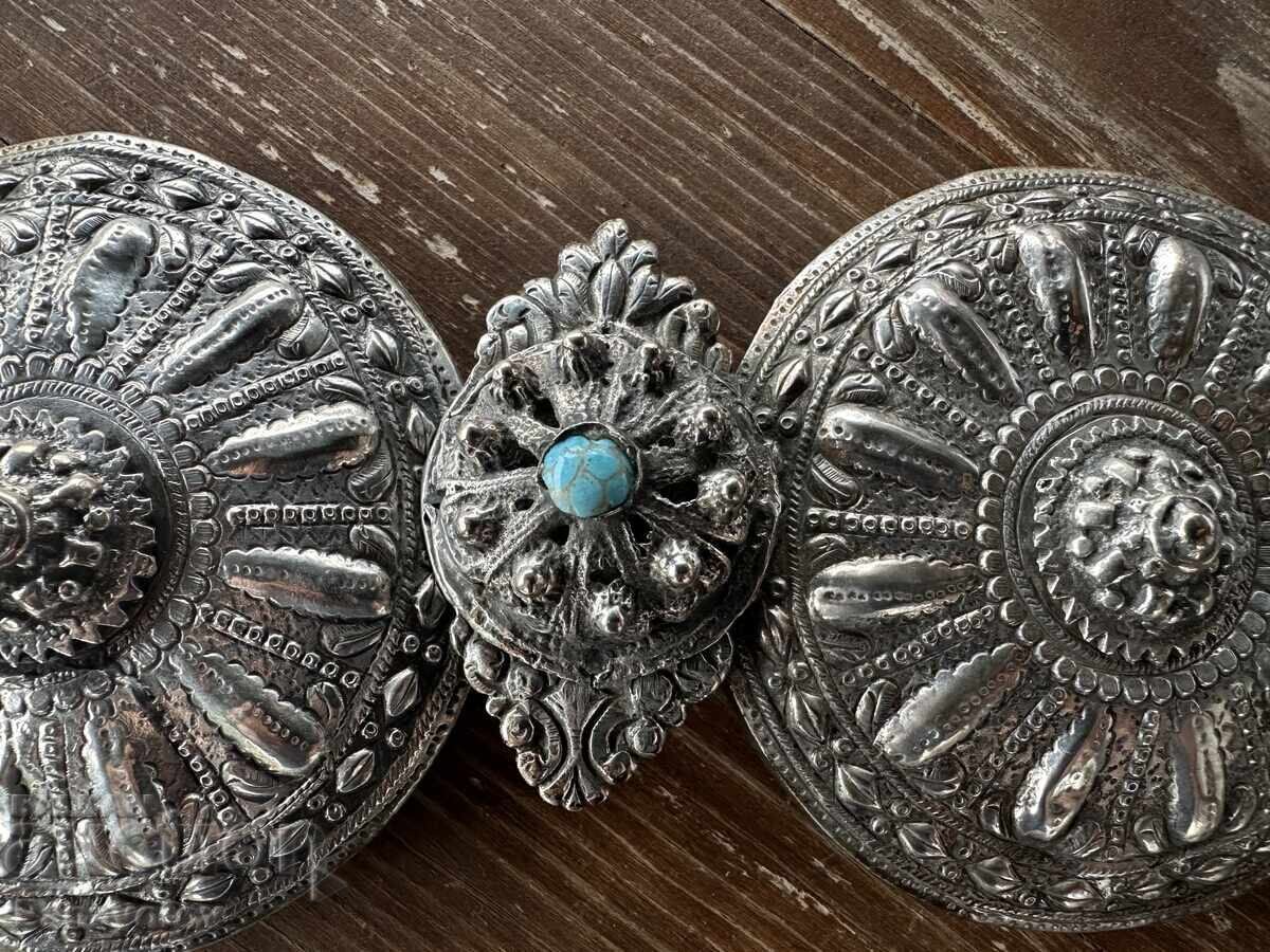 Auction RARE TURKISH SILVER ROUND JEWELRY WITH PAFTI PAFTA MOTIF Auction RARE TURKISH SILVER ROUND JEWELRY WITH PAFTI PAFTA MOTIF