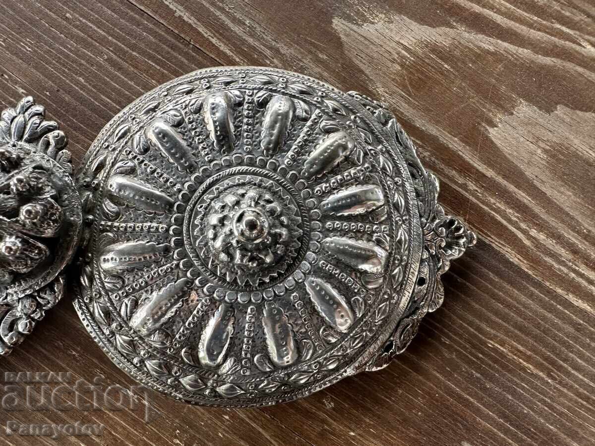 RARE TURKISH SILVER ROUND JEWELRY WITH PAFTI PAFTA MOTIF - 6 RARE TURKISH SILVER ROUND JEWELRY WITH PAFTI PAFTA MOTIF - 6