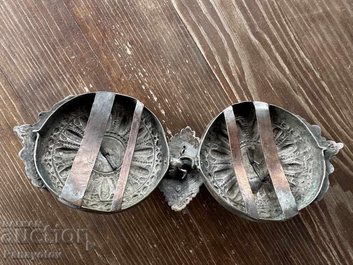 RARE TURKISH SILVER ROUND JEWELRY WITH PAFTI PAFTA MOTIF - 7 RARE TURKISH SILVER ROUND JEWELRY WITH PAFTI PAFTA MOTIF - 7