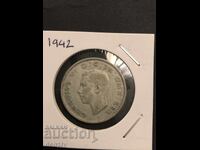 silver florin / two shilling coin 1942