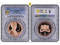 2 Leva 2013 Zlatyu Boyadzhiev PR 68 DCAM * PCGS