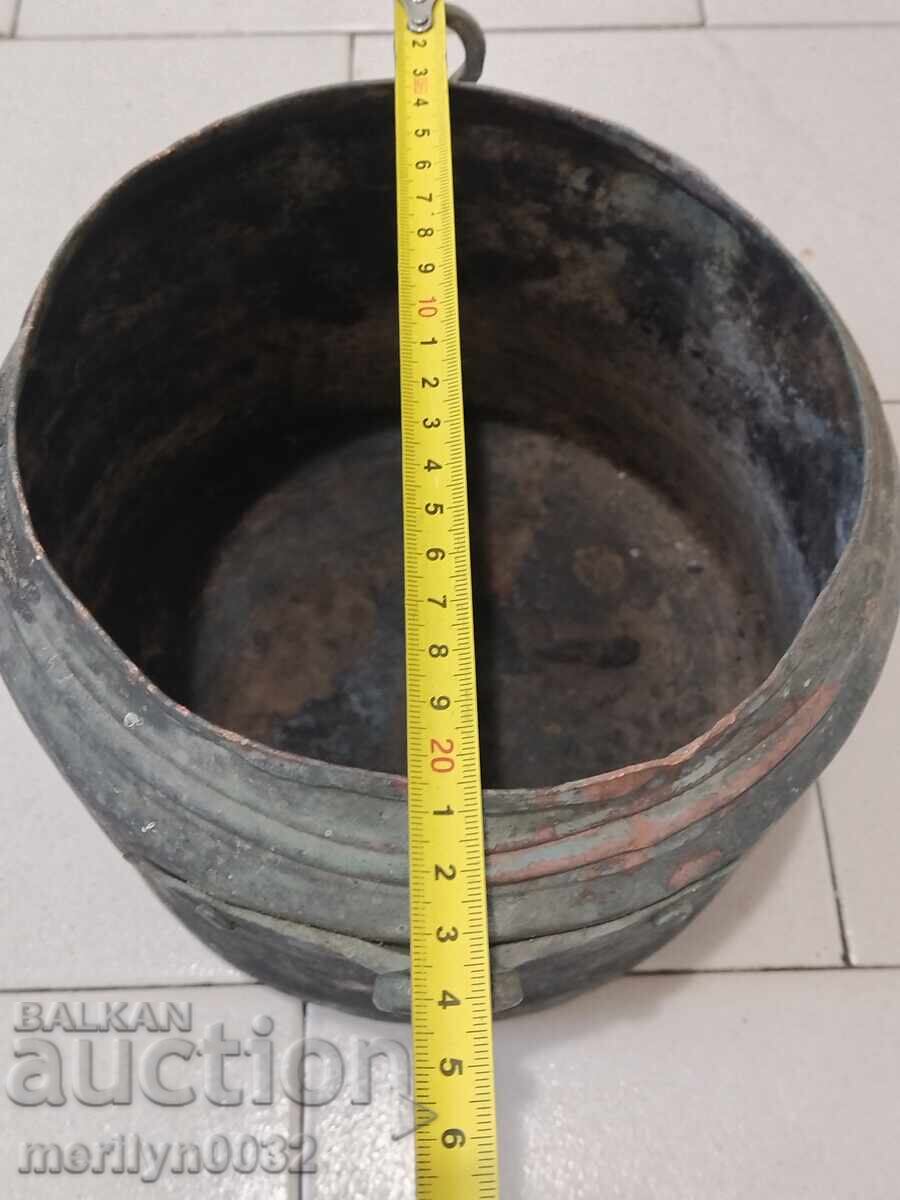 Παλιό χάλκινο καζάνι για κόλλα χαλκού, χάλκινη κατσαρόλα - 5 Παλιό χάλκινο καζάνι για κόλλα χαλκού, χάλκινη κατσαρόλα - 5