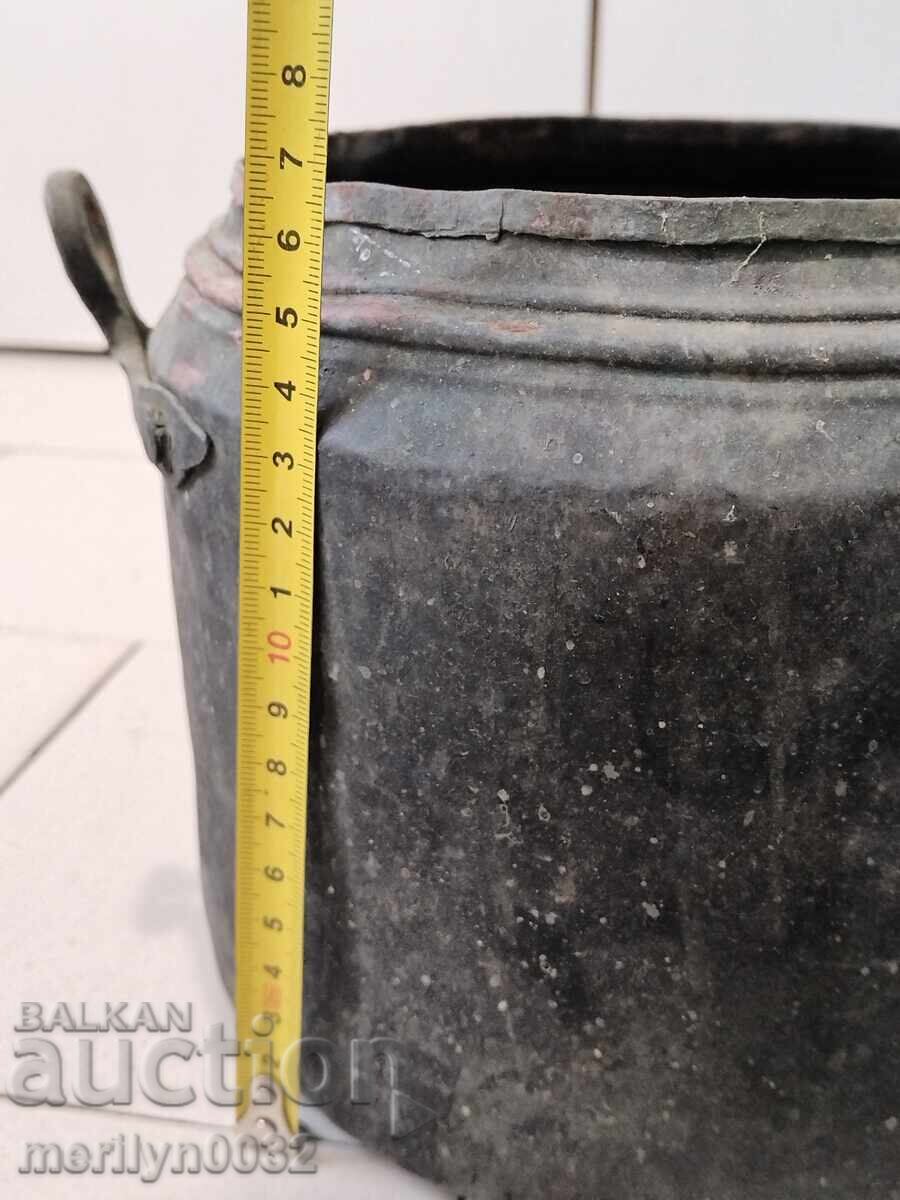 Παλιό χάλκινο καζάνι για κόλλα χαλκού, χάλκινη κατσαρόλα - 6 Παλιό χάλκινο καζάνι για κόλλα χαλκού, χάλκινη κατσαρόλα - 6