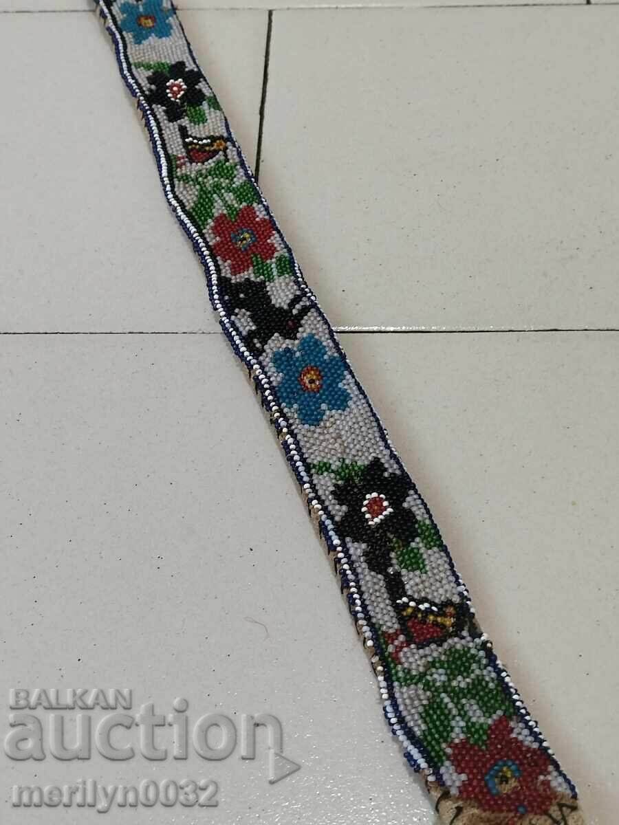 Auction Beaded belt early 20th century costume Auction Beaded belt early 20th century costume