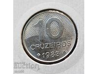 Brazilia 10 cruzeiros 1983