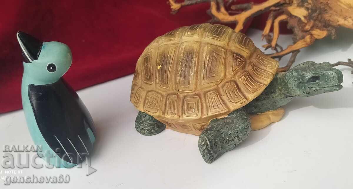 Σετ φιγούρες χελώνας και πιγκουίνου Σετ φιγούρες χελώνας και πιγκουίνου