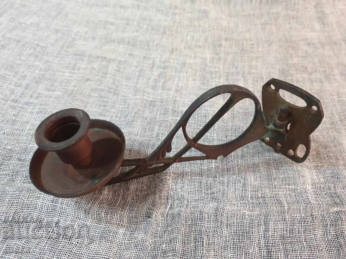 Antique bronze cantilever candlestick with price 35.00 BGN | € 17.90