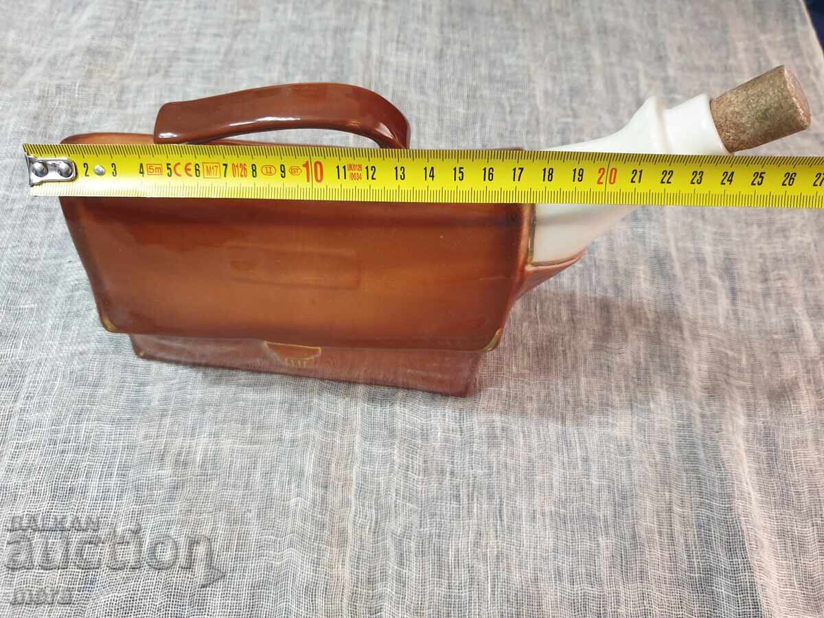 Ефектна порцеланова руска бутилка- чанта - 7