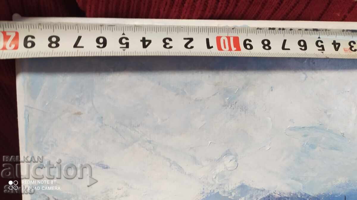 Auction Oil painting canvas signature harbor Auction Oil painting canvas signature harbor