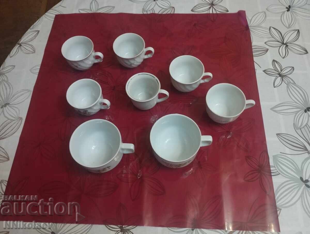 8 porcelain cups for coffee or tea - 5 8 porcelain cups for coffee or tea - 5