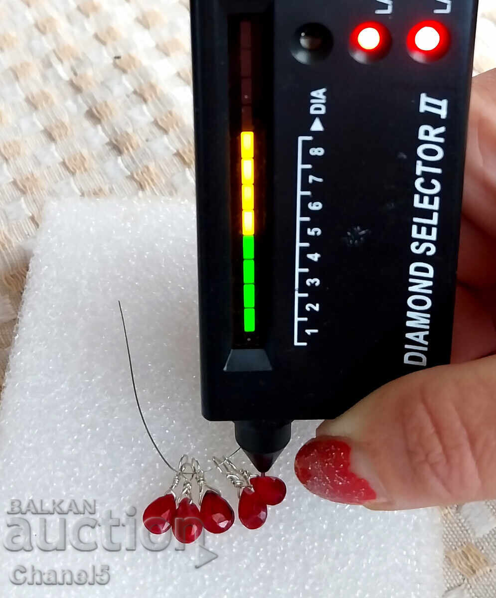 MEDALLION with NATURAL RUBY AND SILVER 925 (957) - 7