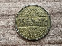 Lebanon - 25 piastres (1952)