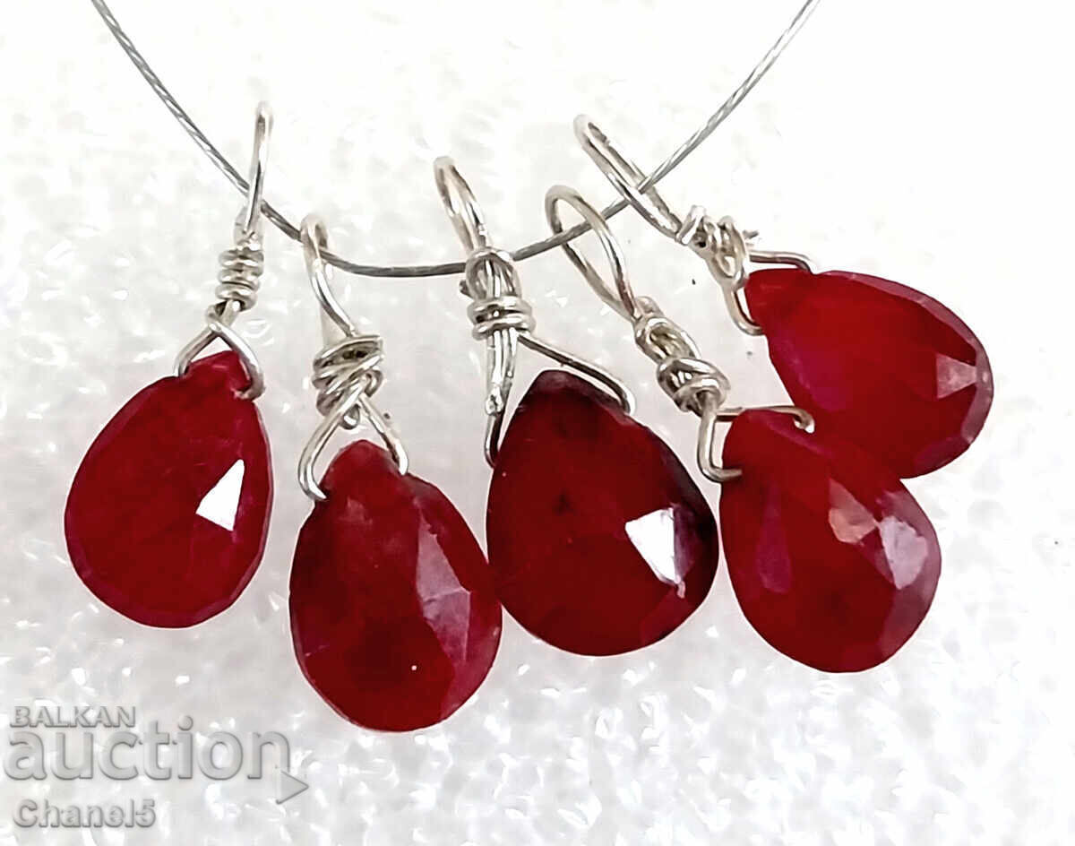 Delivery of MEDALLION with NATURAL RUBY AND SILVER 925 (959) Delivery of MEDALLION with NATURAL RUBY AND SILVER 925 (959)