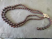 Beautiful Garnet necklace, double row, 1.02.2025