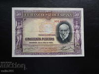 SPAIN 50 PESETAS 1935 RARE