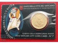 Coin card - Vatican #7 with 50 cents 2016