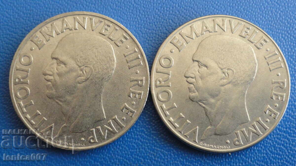 Italy 1940 - 1 lira (magnetic and non-magnetic) - 5 Italy 1940 - 1 lira (magnetic and non-magnetic) - 5