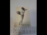 Old postcard - Woman - Erotica