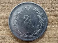 Turcia - 2 1/2 lire (1961)