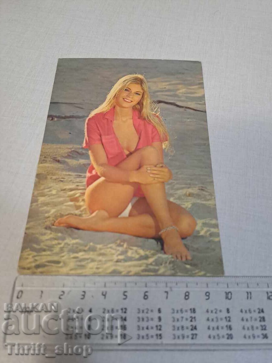 Стара пощенска картичка - Жена - Еротика