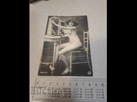 Old postcard - Woman - Erotica