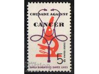 1965. USA. Crusade against cancer.