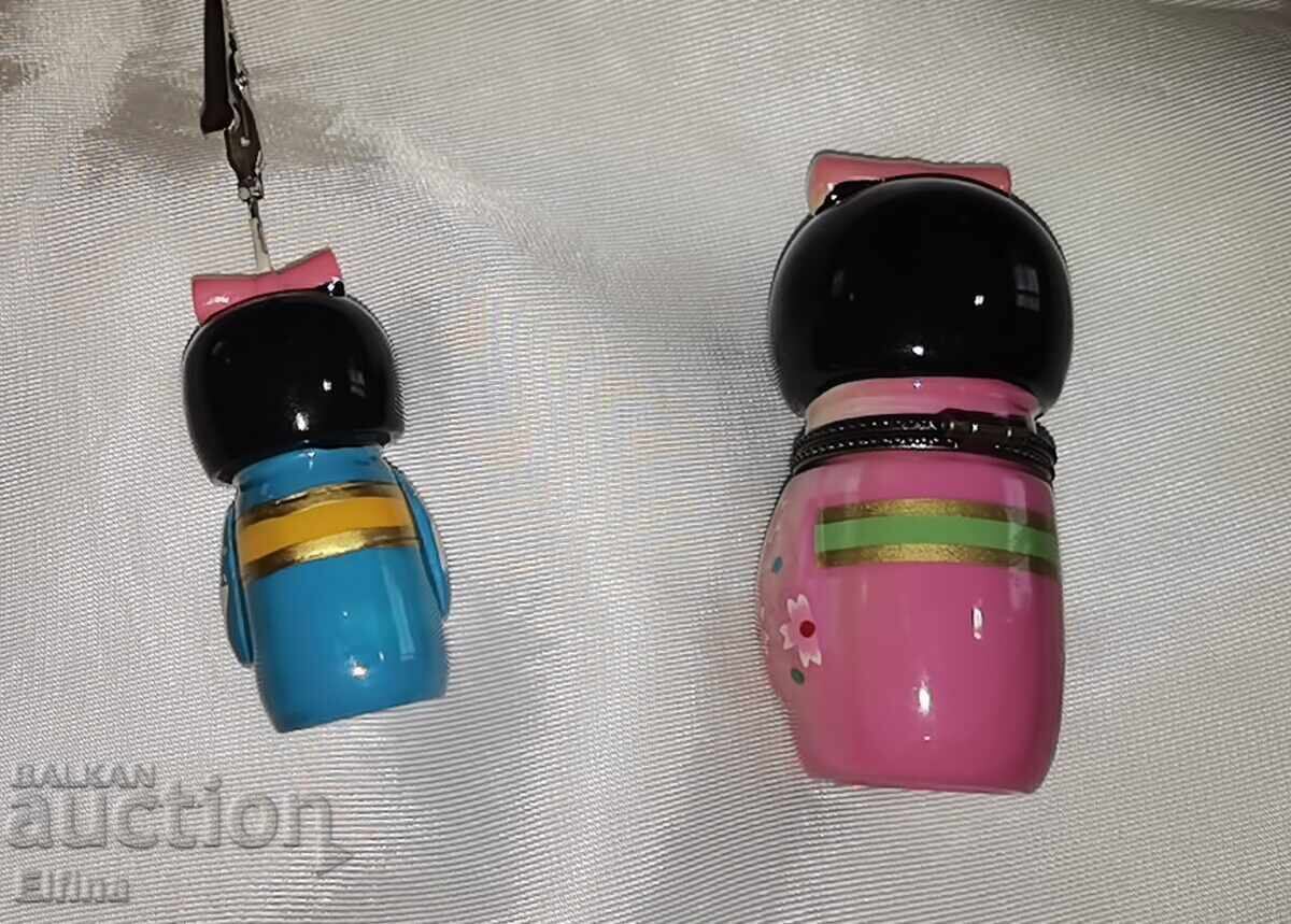 Beautiful Japanese Souvenirs - Kokeshi Dolls with price 48.00 BGN | € 24.54 Beautiful Japanese Souvenirs - Kokeshi Dolls with price 48.00 BGN | € 24.54