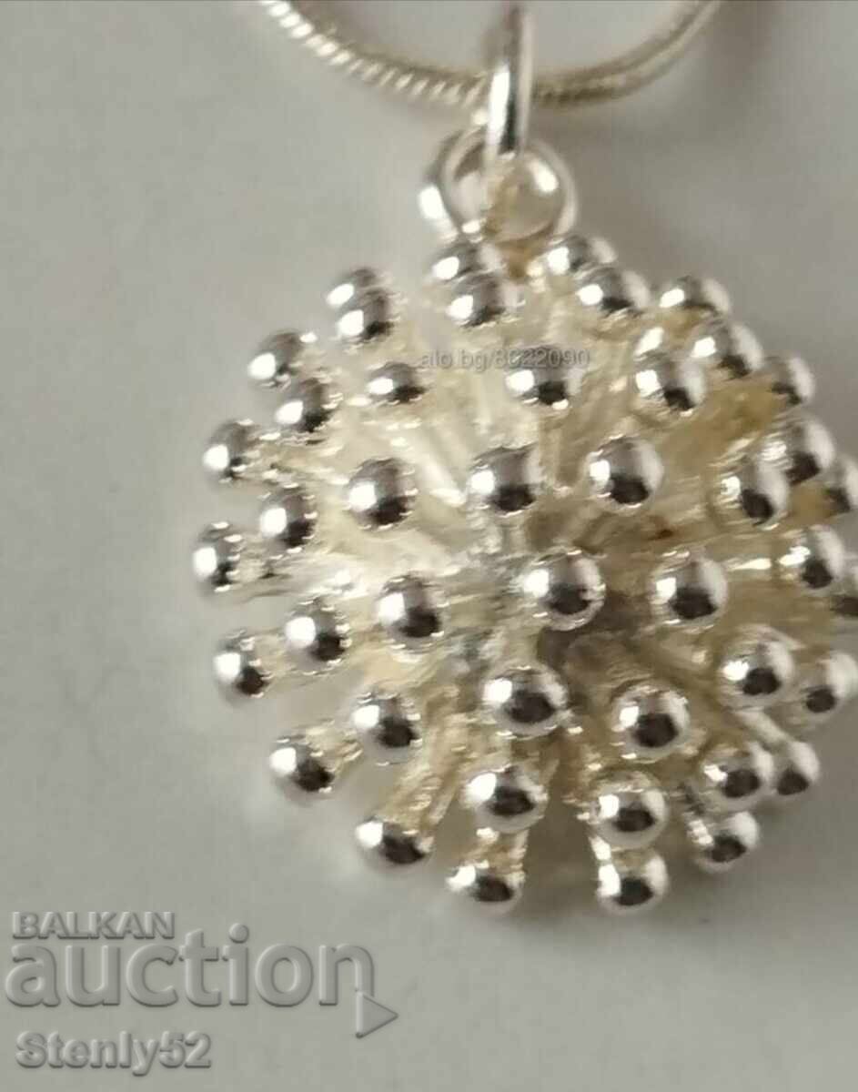 Silver-plated medallion with chain. with price 25.00 BGN | € 12.78 Silver-plated medallion with chain. with price 25.00 BGN | € 12.78