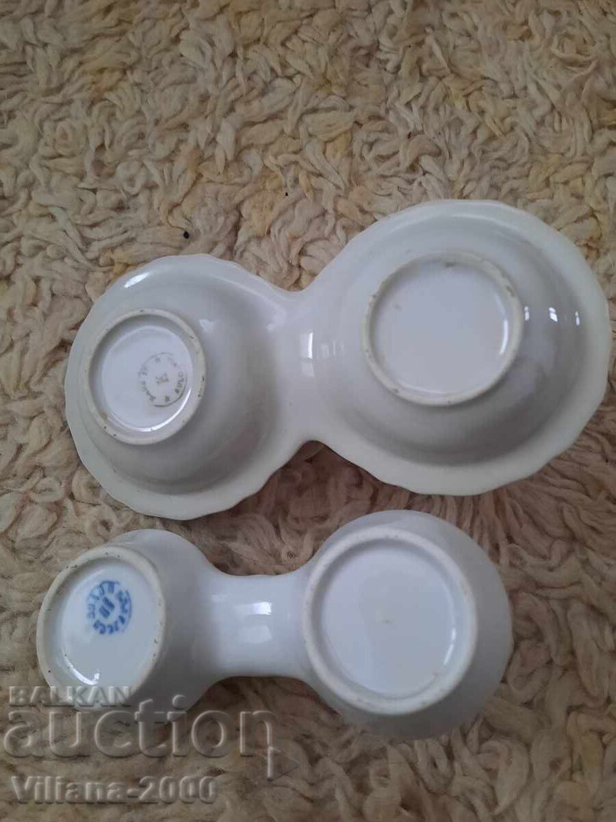 Παλιά αλατιέρα πορσελάνης. 2 τεμάχια. με τιμή 15.00 BGN | € 7.67 Παλιά αλατιέρα πορσελάνης. 2 τεμάχια. με τιμή 15.00 BGN | € 7.67