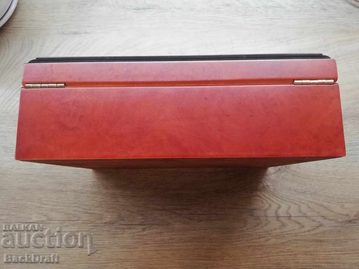 Humidor Wooden Cigar Box with Hygrometer and Humidifier - 6