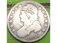 US 1/2 dollar 1826 50 cents Liberty silver